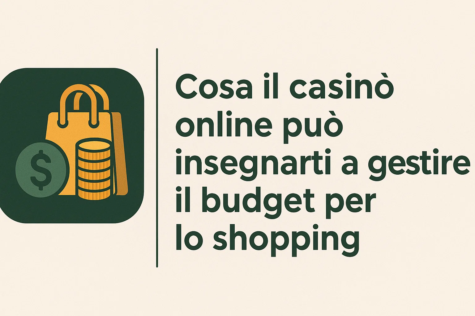 Cosa il casinò online può insegnarti a gestire il budget per lo shopping