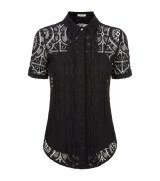 Donna | Burberry London English Lace Short Sleeve Shirt