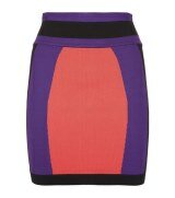 Donna | Balmain Colour Block Mini Skirt