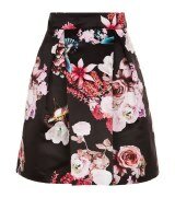 Donna | Pinko Minu Floral Hummingbird Print Skirt