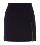 Donna | Carven Zip Detail Wool Skirt