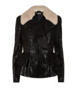 Donna | Alexander McQueen Mink Collar Laminated Jacket