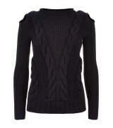 Donna | Alexander McQueen Cold Shoulder Wool Sweater