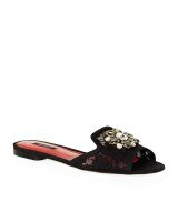 Donna Scarpe | Dolce Gabbana Embellished Lace Sandals