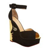 Donna Scarpe | Charlotte Olympia Two Faced Suede Wedge
